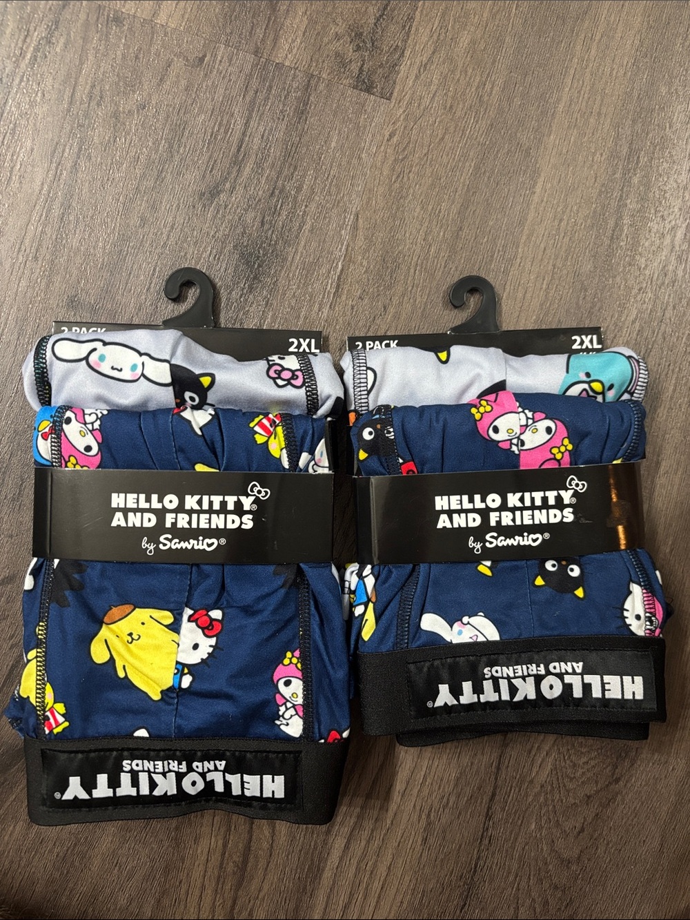 Hello Kitty and Friends Men Boxer Briefs!  2 Packs! 4 TOTAL PAIR!  Size 2XL NWT